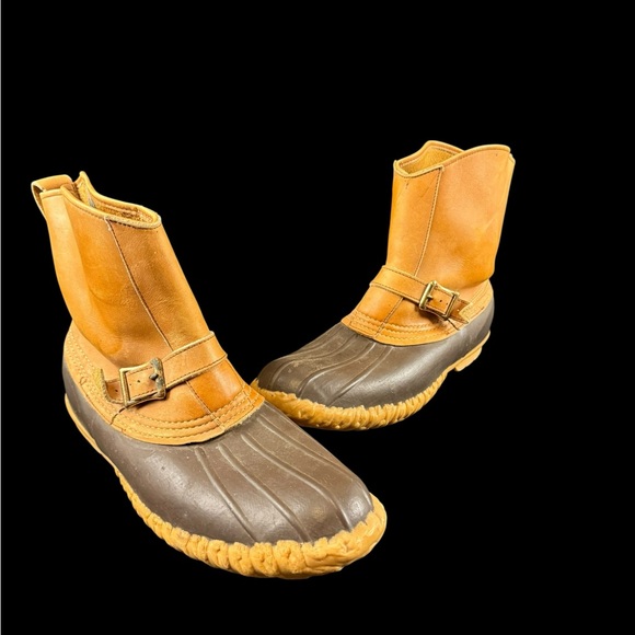 Vintage LL Bean Boots Mens Size 13 D Duck Maine Rubber Shoes Made in USA - Picture 1 of 10